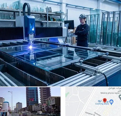 برش لیزری شیشه در چهارراه طالقانی کرج 