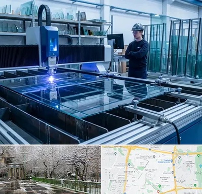 برش لیزری شیشه در باغ فیض 