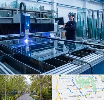 برش لیزری شیشه در قدوسی غربی شیراز