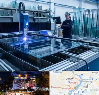 برش لیزری شیشه در کیانپارس اهواز 