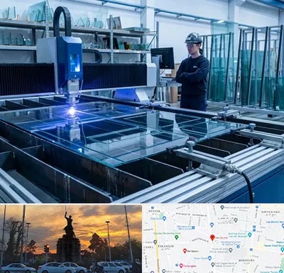 برش لیزری شیشه در میدان حر