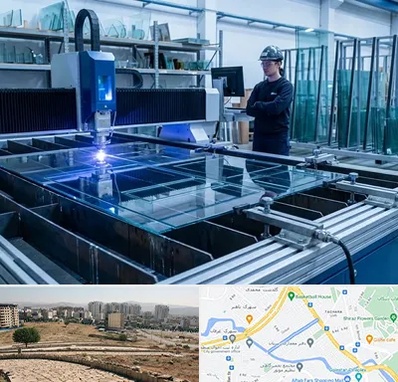 برش لیزری شیشه در کوی وحدت شیراز 