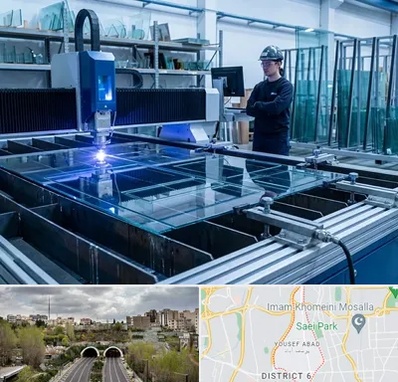 برش لیزری شیشه در یوسف آباد 