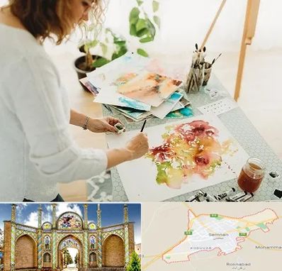 آموزشگاه آبرنگ در سمنان