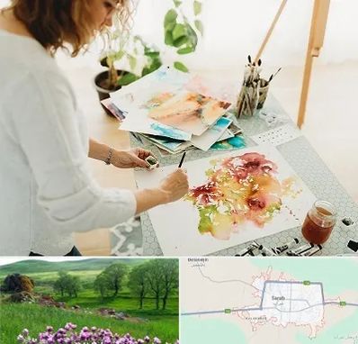 آموزشگاه آبرنگ در سراب