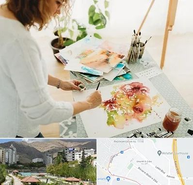 آموزشگاه آبرنگ در شهر زیبا