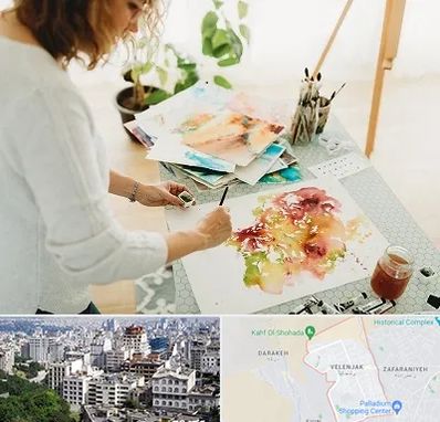 آموزشگاه آبرنگ در ولنجک 