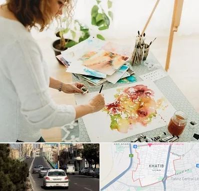 آموزشگاه آبرنگ در خطیب تبریز