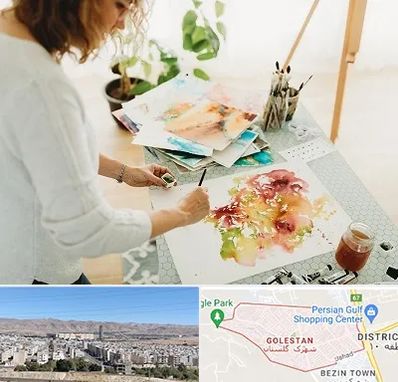 آموزشگاه آبرنگ در شهرک گلستان شیراز