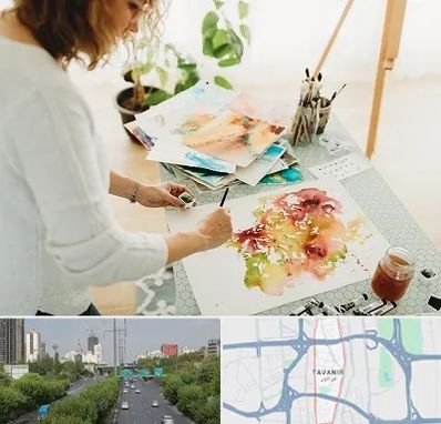 آموزشگاه آبرنگ در توانیر