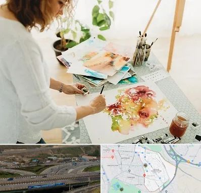 آموزشگاه آبرنگ در یاغچیان تبریز