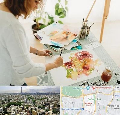 آموزشگاه آبرنگ در گیشا