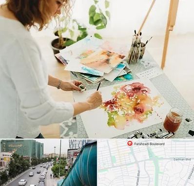 آموزشگاه آبرنگ در بلوار فرحزادی