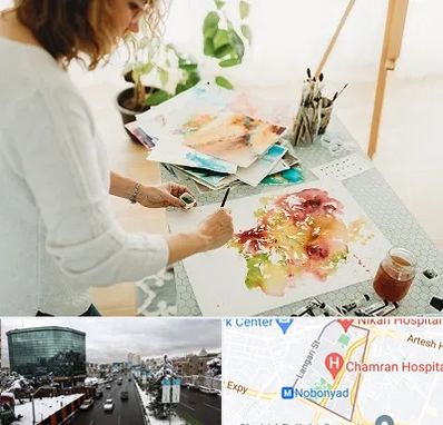 آموزشگاه آبرنگ در اقدسیه