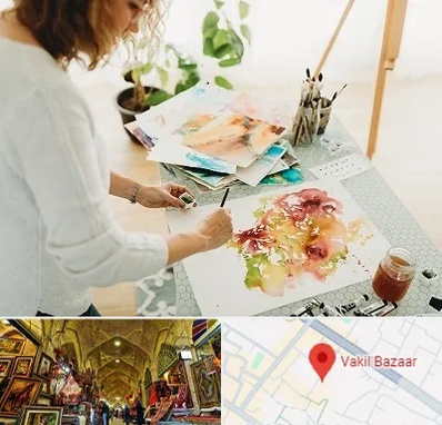 آموزشگاه آبرنگ در بازار وکیل شیراز