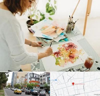 آموزشگاه آبرنگ در هفده شهریور تبریز