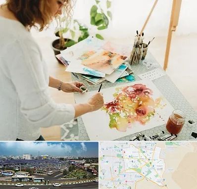 آموزشگاه آبرنگ در منطقه 15 تهران