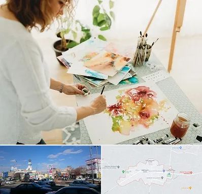 آموزشگاه آبرنگ در ماهدشت کرج