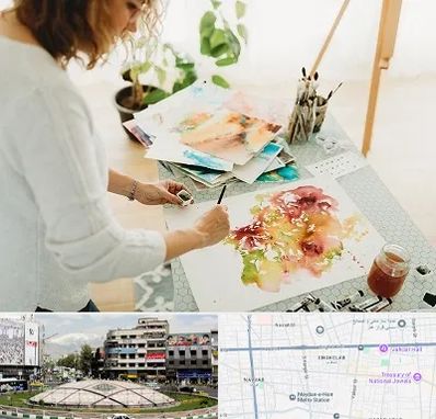 آموزشگاه آبرنگ در مرکز تهران