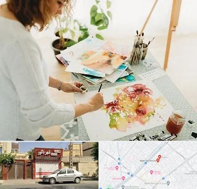 آموزشگاه آبرنگ در باجک قم