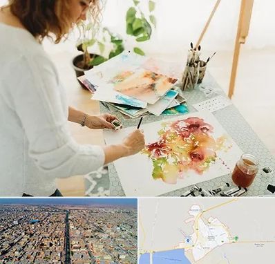 آموزشگاه آبرنگ در بندر ماهشهر