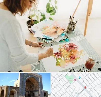 آموزشگاه آبرنگ در مصلی مشهد