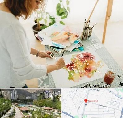 آموزشگاه آبرنگ در بلوار تعاون