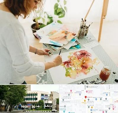 آموزشگاه آبرنگ در طالقانی