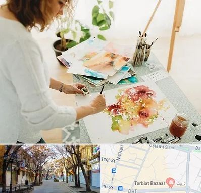 آموزشگاه آبرنگ در تربیت تبریز