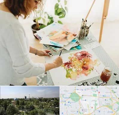 آموزشگاه آبرنگ در منطقه 16 تهران