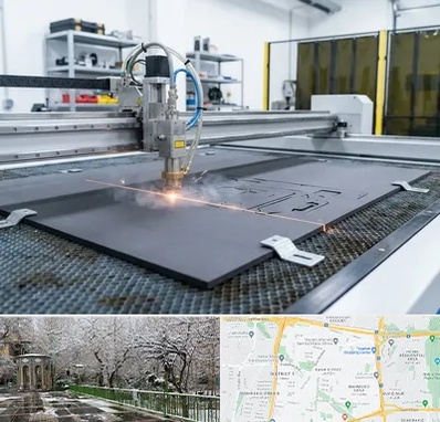 برش لیزری فوم در باغ فیض