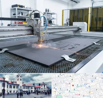 برش لیزری فوم در میدان شهرداری رشت 