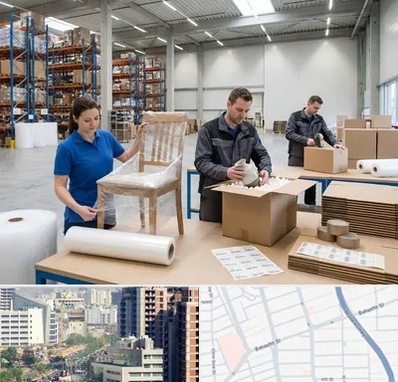 خدمات بسته بندی در خیابان بهشتی