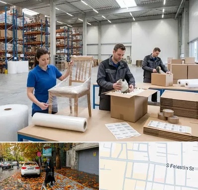 خدمات بسته بندی در خیابان فلسطین