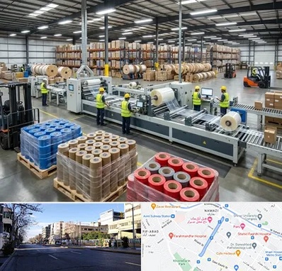 نوار چسب در خیابان ملاصدرا شیراز