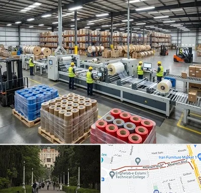 نوار چسب در بلوار معلم رشت