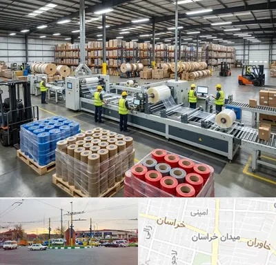نوار چسب در میدان خراسان