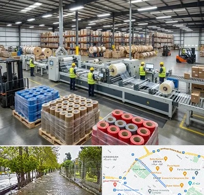 نوار چسب در خیابان ارم شیراز