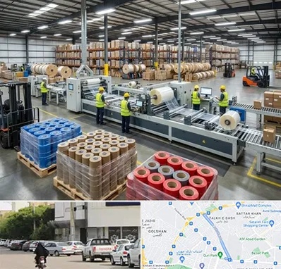 نوار چسب در قدوسی شرقی شیراز