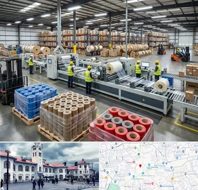 نوار چسب در میدان شهرداری رشت