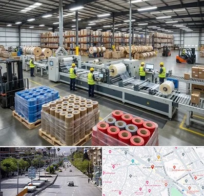 نوار چسب در خیابان زند شیراز