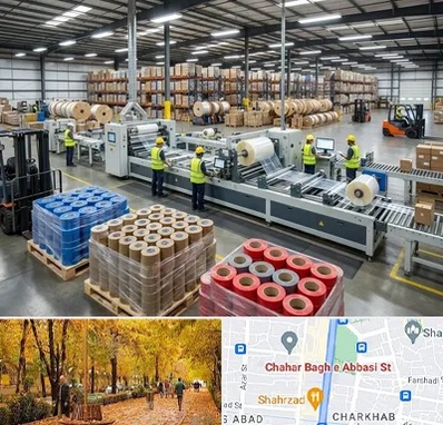 نوار چسب در چهارباغ اصفهان 