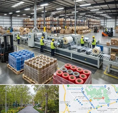 نوار چسب در قدوسی غربی شیراز