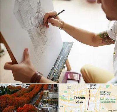 آموزشگاه طراحی سیاه قلم در ولیعصر