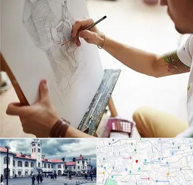 آموزشگاه طراحی سیاه قلم در میدان شهرداری رشت