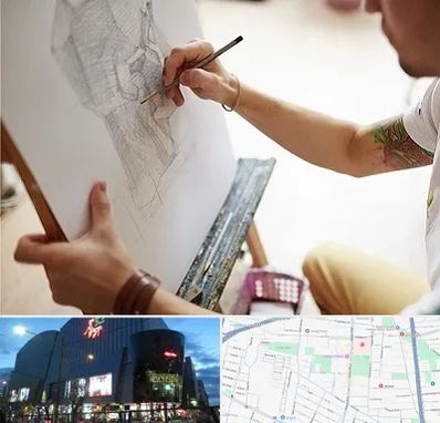 آموزشگاه طراحی سیاه قلم در بلوار اباذر