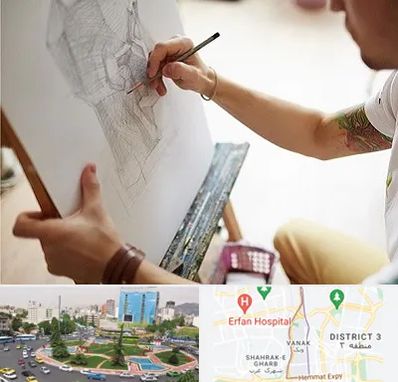 آموزشگاه طراحی سیاه قلم در ونک 