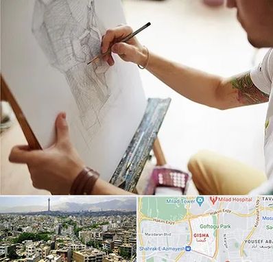 آموزشگاه طراحی سیاه قلم در گیشا