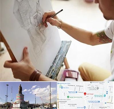 آموزشگاه طراحی سیاه قلم در کارگر جنوبی