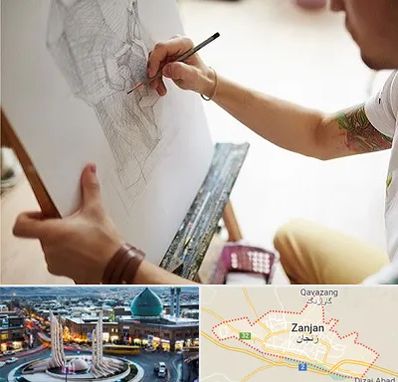 آموزشگاه طراحی سیاه قلم در زنجان